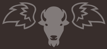 Buffalo Icon with Wings